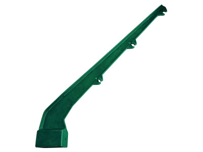 Bavolet hliníkový + PVC na sloupek 60x40 mm, jednostranný (RAL 6005)