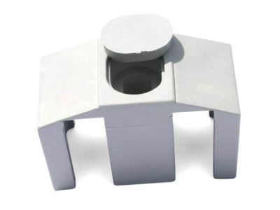Příchytka PVC na čtyřhranný sloupek pro panely PILOFOR CLASSIC, bílá