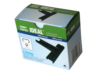 Svorky IDEAL Zn + PVC 1000ks/bal, zelené PLOTY Sklad10 8595068413739 0-500 5