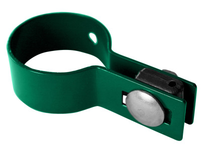 Objímka na panely PILOFOR pro sloupek Ø 48mm, koncová, Zn + PVC, zelená