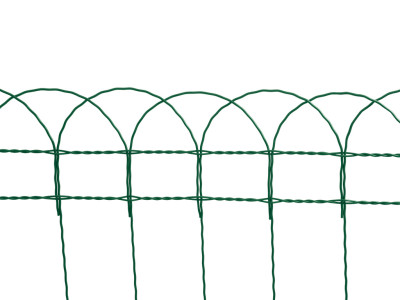Dekorační pletivo poplastované, výška 65 cm, role 10m, zelené