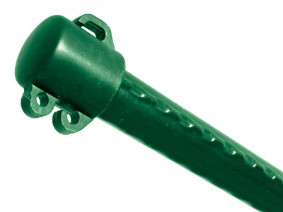 Kovový sloupek k dekoračním pletivům, poplastovaný (zelený) - výška 70 cm