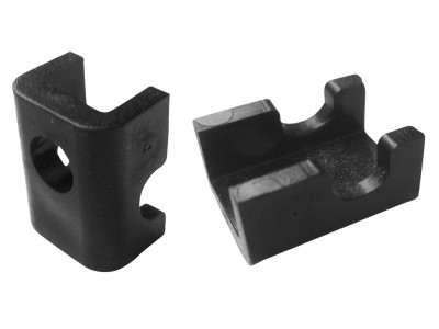 Příchytka PVC panelu PILOFOR CLASSIC ke konstrukci branky a brány, černá