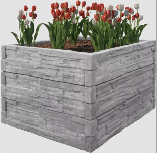 Šedý - vzor štípaný kámen