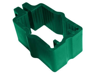 Objímka PVC na sloupky 60x40 mm pro panely PILOFOR, zelená PLOTY Sklad10 8595068450338 0-500 5