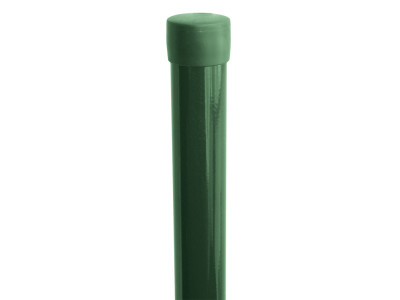 Sloupek kulatý IDEAL Zn + PVC 1500/48/1,5mm, zelená čepička, zelený PLOTY Sklad10 8595068448274 0-500 5